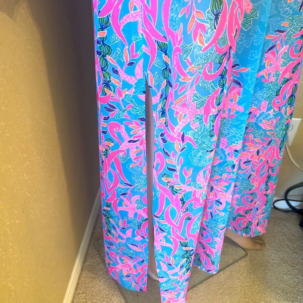 Lilly Pulitzer Frey Long sleeve Maxi Beach Muu Muu sz S M L - Picture 6 of 13